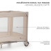 KINDERKRAFT Postýlka cestovní Joy 2 s doplňky Beige