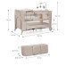 KINDERKRAFT Postýlka cestovní Joy 2 s doplňky Beige