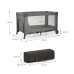KINDERKRAFT Postýlka cestovní Joy 2 Dark grey