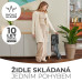 KINDERKRAFT Židlička jídelní Foldee Grey