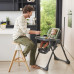 KINDERKRAFT Židlička jídelní Tummie grey