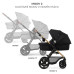 KINDERKRAFT Kočárek kombinovaný Moov 2 3v1 Pure Black - pěnová kola