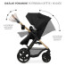 KINDERKRAFT Kočárek kombinovaný Moov 2 3v1 Pure Black - pěnová kola