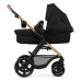 KINDERKRAFT Kočárek kombinovaný Moov 2 3v1 Pure Black - pěnová kola