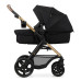 KINDERKRAFT Kočárek kombinovaný Moov 2 3v1 Pure Black - pěnová kola