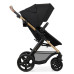 KINDERKRAFT Kočárek kombinovaný Moov 2 3v1 Pure Black - pěnová kola