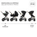 KINDERKRAFT Kočárek kombinovaný Moov 2 Air 3v1 Pure Black