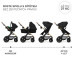 KINDERKRAFT Kočárek kombinovaný Moov 2 Air 3v1 Pure Black