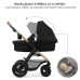KINDERKRAFT Kočárek kombinovaný Moov 2 Air 3v1 Pure Black