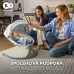 KINDERKRAFT Lehátko houpací s melodií 2v1 Lumi, do 9 kg, Premium Dark grey