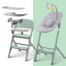 KINDERKRAFT SELECT Set jídelní židlička Livy Olive Green + lehátko Calmee, Premium