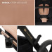 KINDERKRAFT Kočárek kombinovaný Moov 2 3v1 Sand Beige - pěnová kola