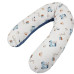 EKO Polštář kojicí Velvet Giraffe blue 180 cm EKO Polštář kojicí Velvet Giraffe blue 180 cm