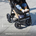 KINDERKRAFT Kočárek kombinovaný Moov 2 3v1 Moonlight Grey - pěnová kola