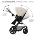 KINDERKRAFT Kočárek kombinovaný Moov 2 3v1 Moonlight Grey - pěnová kola