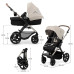 KINDERKRAFT Kočárek kombinovaný Moov 2 3v1 Moonlight Grey - pěnová kola