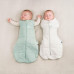 ERGOPOUCH Zavinovačka a vak na spaní 2v1 Cocoon Sage 6-12 m, 8-10 kg, 2,5 tog