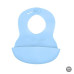 BABYONO Bryndák měkký plastový s kapsou bez BPA blue 6m+ BABYONO Bryndák měkký plastový s kapsou bez BPA blue 6m+