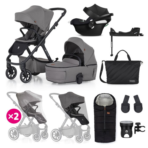 PETITE&MARS SET Kočárek 4v1 ICON Dove Grey XXL RWS + CBX By CYBEX Aton B2 i-Size PETITE&MARS SET Kočárek 4v1 ICON Dove Grey XXL RWS + CBX By CYBEX Aton B2 i-Size