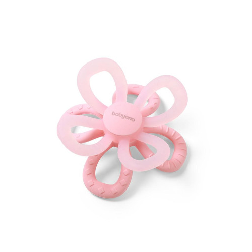 BABYONO Kousátko silikonové Flower Pink BABYONO Kousátko silikonové Flower Pink