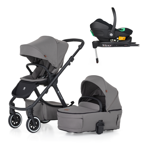 PETITE&MARS Kočárek kombinovaný ICON 2v1 Dove Grey LITE AIR + Core Pro i-Size Black Grey + Báze PETITE&MARS Kočárek kombinovaný ICON 2v1 Dove Grey LITE AIR + Core Pro i-Size Black Grey + Báze