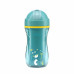 CHICCO Hrneček Sport termo se slámkou teal, 14m+