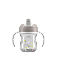 CHICCO Hrneček Training s držadly grey, 6m+