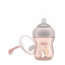 CHICCO Hrneček Transition učicí s držadly pink, 4m+