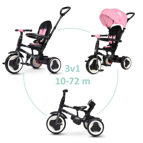 QPLAY Tříkolka Rito eva Pink, věk 10-72 měsíců QPLAY Tříkolka Rito eva Pink, věk 10-72 měsíců