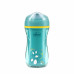 CHICCO Hrneček Active termo s tvrdým náustkem teal, 14m+