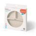 BABYONO Talíř silikonový s přísavkou - beige 6m+ BABYONO Talíř silikonový s přísavkou - beige 6m+