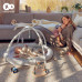 KINDERKRAFT Deka hrací s hrazdičkou Cozyplay Light Grey