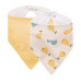 PETITE&MARS Bryndák bandana Luke 2 ks Beige Pears&Intense Ochre 3m+