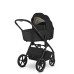 EASYWALKER Kočárek kombinovaný Zoey Pure Black + CBX By CYBEX Aton B2 i-Size + základna