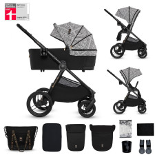 KINDERKRAFT Kočárek kombinovaný Nea 2 2v1 Lunar Black Bizuu