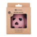 PETITE&MARS Hračka silikonová s chrastítkem Bear Basil Dusty Rose 0m+