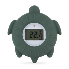PETITE&MARS Teploměr silikonový digitální  Turtle Terry Misty Green 0m+