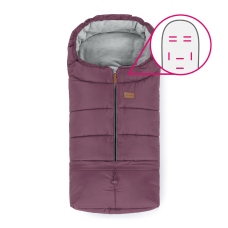 PETITE&MARS Fusak nastavitelný 3v1 Jibot  Horizontal Mysterious Plum