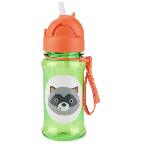 SKIP HOP Zoo tritan Láhev s brčkem 355ml Medvídek mýval 12m+ SKIP HOP Zoo tritan Láhev s brčkem 355ml Medvídek mýval 12m+