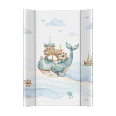 CEBA BABY Podložka přebalovací 2-hranná s pevnou deskou (50x70) Ultra Light Ocean Adventure