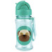 SKIP HOP Zoo tritan Láhev s brčkem 355ml Mopslík 12m+