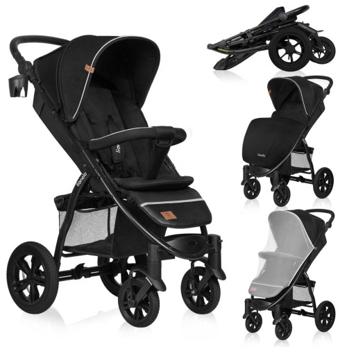 LIONELO Kočárek sportovní Annet Tour Black Carbon LIONELO Kočárek sportovní Annet Tour Black Carbon