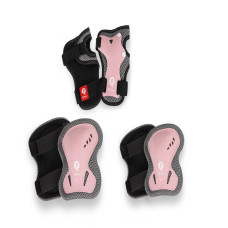 QPLAY Chrániče dětské Coral Pink, vel. S, vek 3-5 let