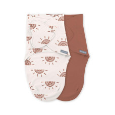 INGENUITY Zavinovačka SwaddleMe™  Ulitka bavlna Rising sun 2ks 0,5 TOG 0-3m