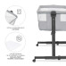 KINDERKRAFT Postýlka dětská polohovatelná Nestee Up2 Light Grey