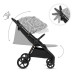 KINDERKRAFT Kočárek sportovní Mitzy Lunar Black Bizuu