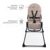 KINDERKRAFT Židlička jídelní Binci Beige