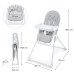 KINDERKRAFT Židlička jídelní Binci Light Grey
