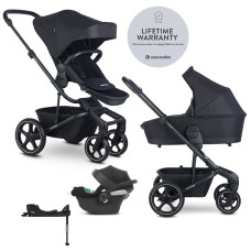 EASYWALKER SET Kočárek 4v1 Harvey⁵ Midnight Black LITE RWS +CYBEX Aton B2 i-Size,základna