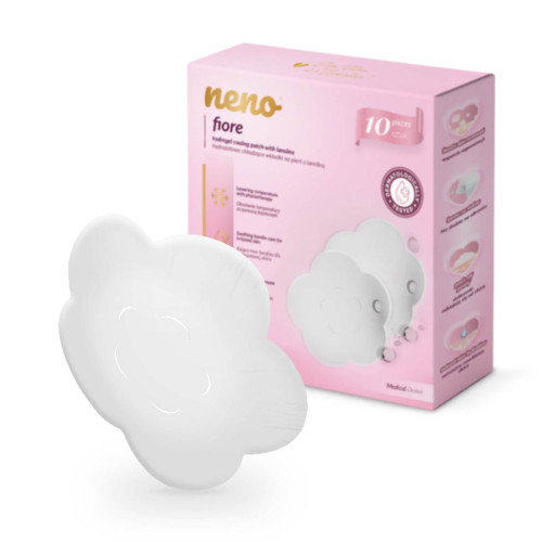 NENO Vložky do podprsenky Fiore hydrogelové chladivé s lanolinem na podrážděné bradavky, 10 ks NENO Vložky do podprsenky Fiore hydrogelové chladivé s lanolinem na podrážděné bradavky, 10 ks